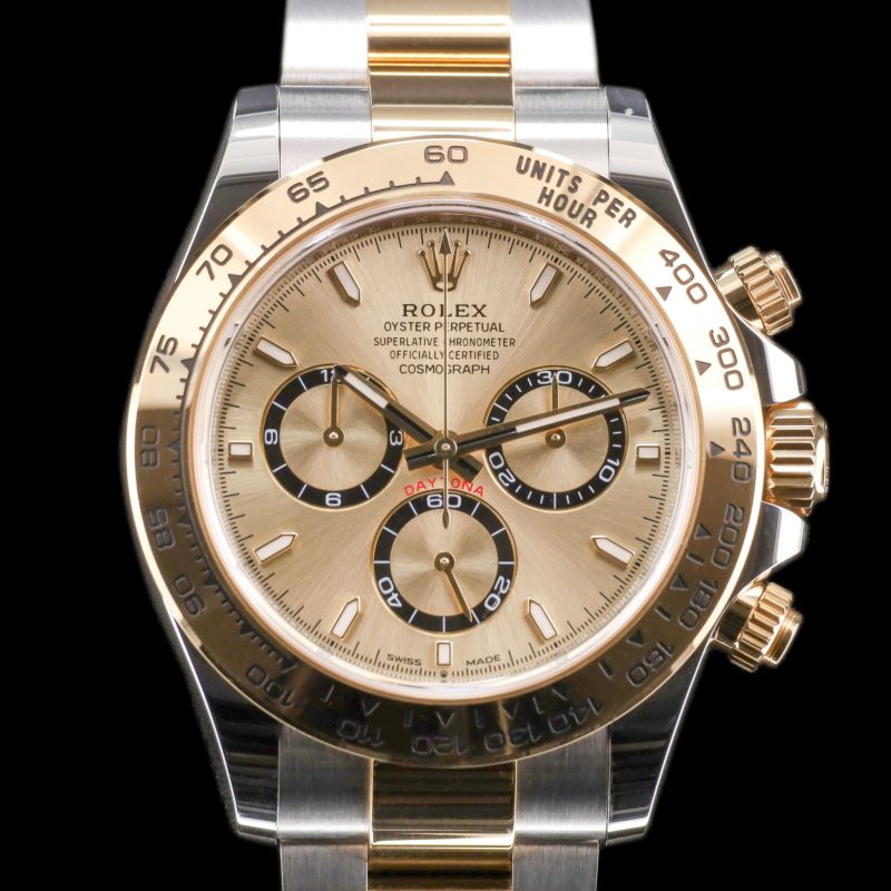 Rolex Daytona Cosmograph Stainless Steel / Yellow Gold / Champagne