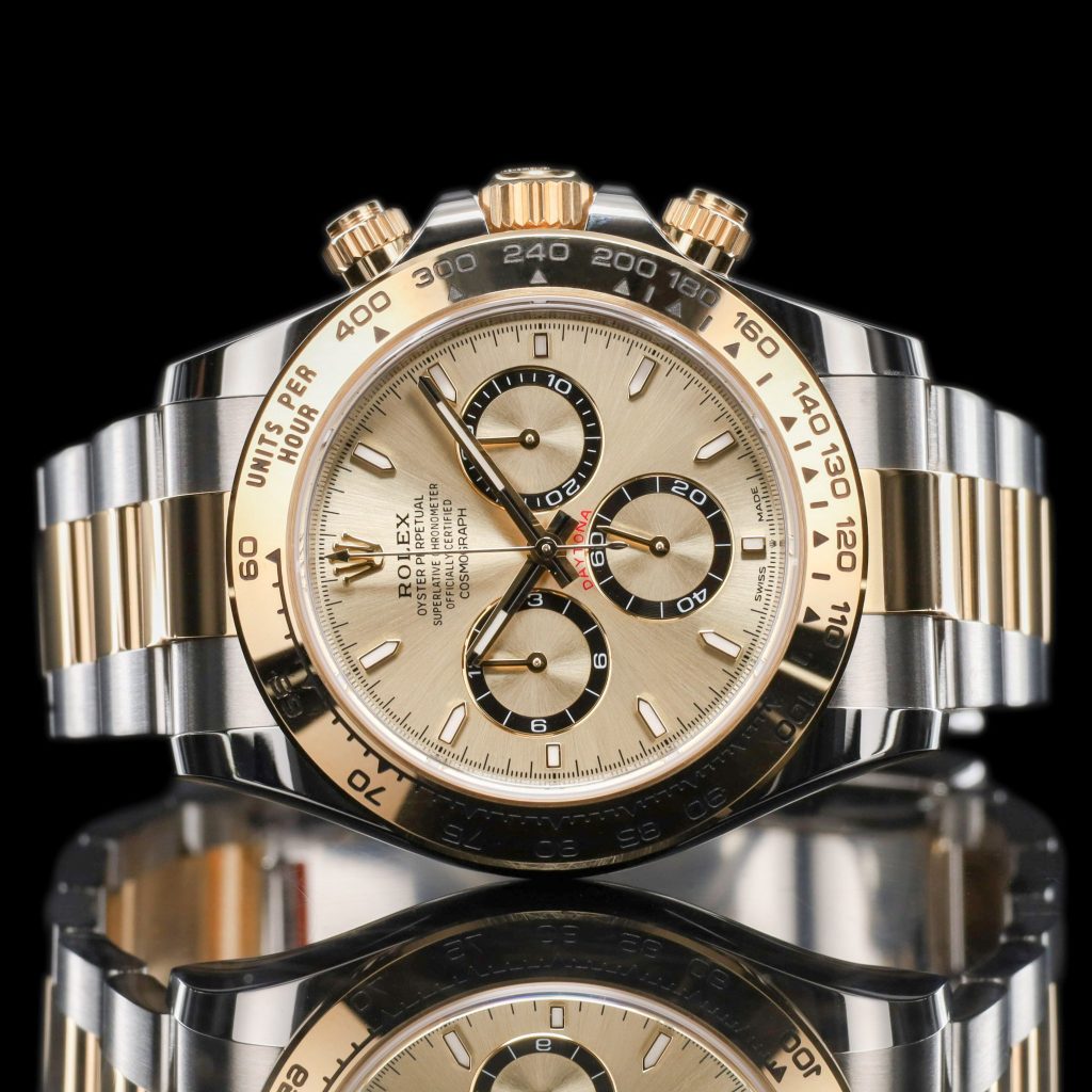 Rolex Daytona Cosmograph Stainless Steel / Yellow Gold / Champagne