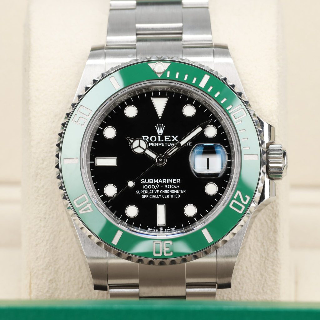 Rolex Submariner Date 41 Stainless Steel / Black / Green Cerachrom Starbucks