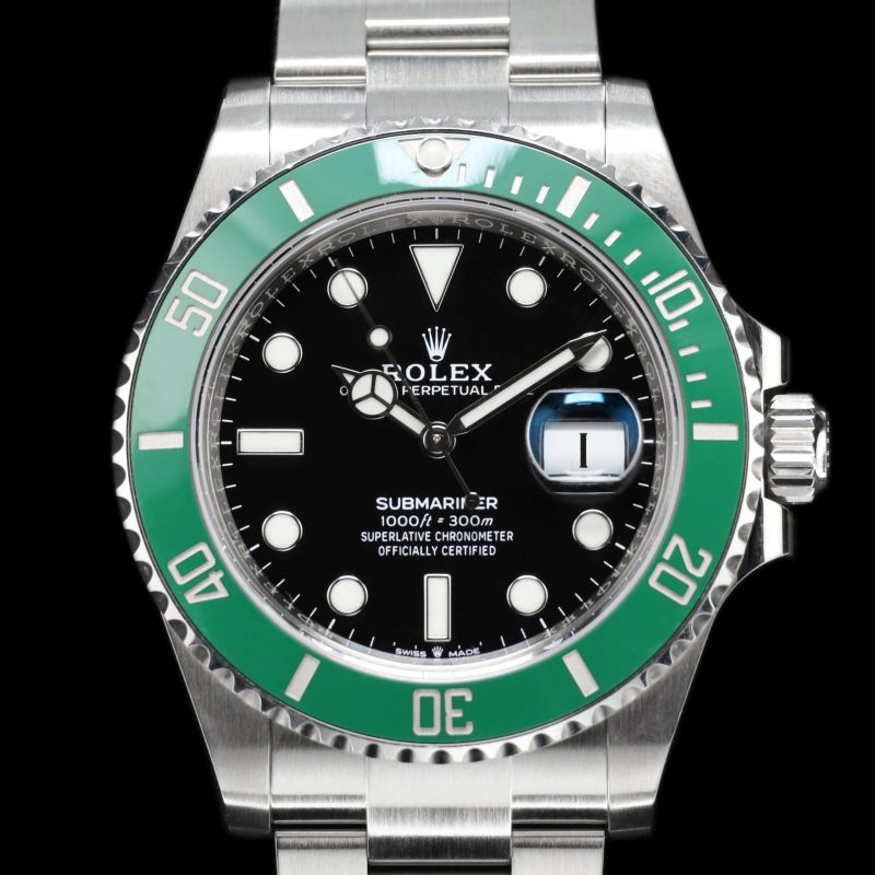 Rolex Submariner Date 41 Stainless Steel / Black / Green Cerachrom Starbucks