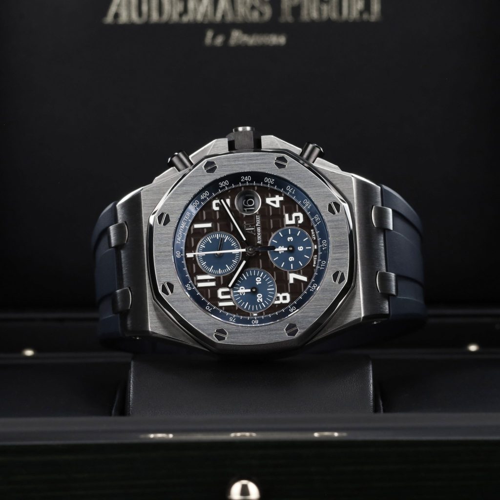 Audemars Piguet Royal Oak Offshore 42 Stainless Steel / Brown / Alligator
