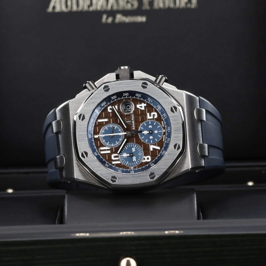 Audemars Piguet Royal Oak Offshore 42 Stainless Steel / Brown / Alligator