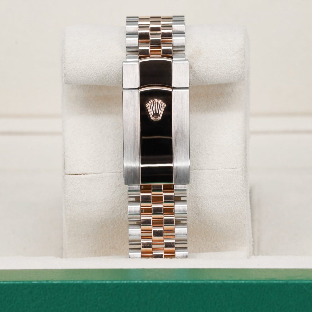 Rolex Datejust 36 Stainless Steel – Everose – Fluted / Slate Roman Diamond / Jubilee