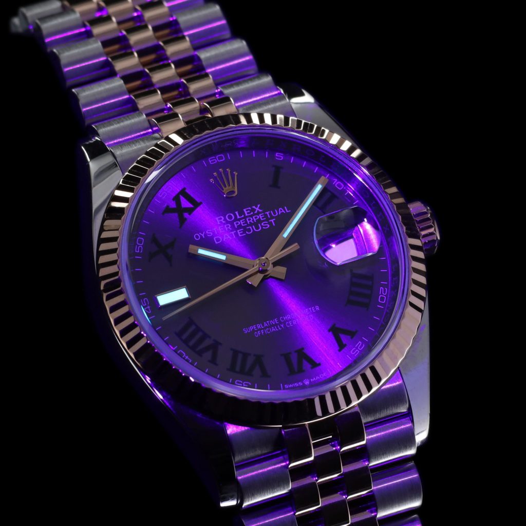 Rolex Datejust 36 Stainless Steel – Everose – Fluted / Slate Roman Diamond / Jubilee