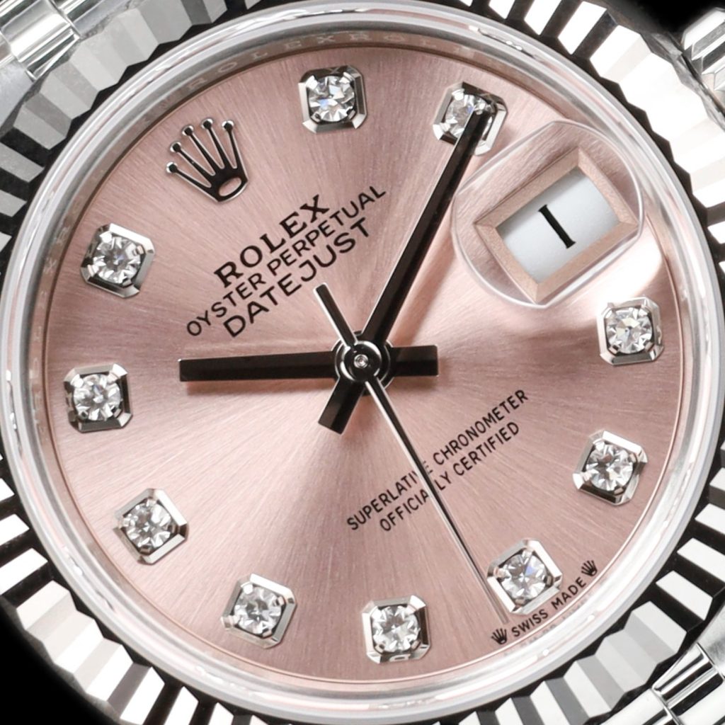 Rolex Lady-Datejust Lady-Datejust 28 Stainless Steel Fluted / Pink – Diamond / Jubilee