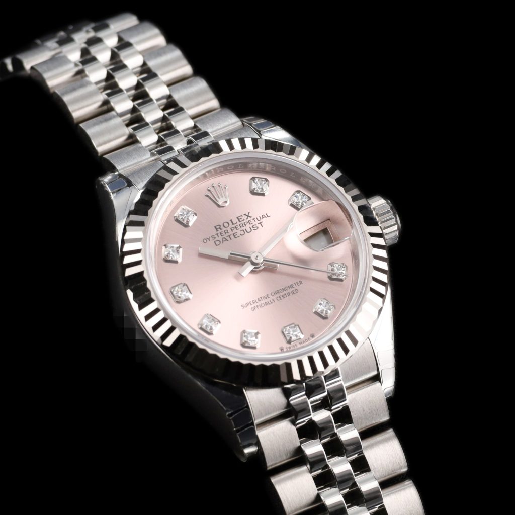 Rolex Lady-Datejust Lady-Datejust 28 Stainless Steel Fluted / Pink – Diamond / Jubilee