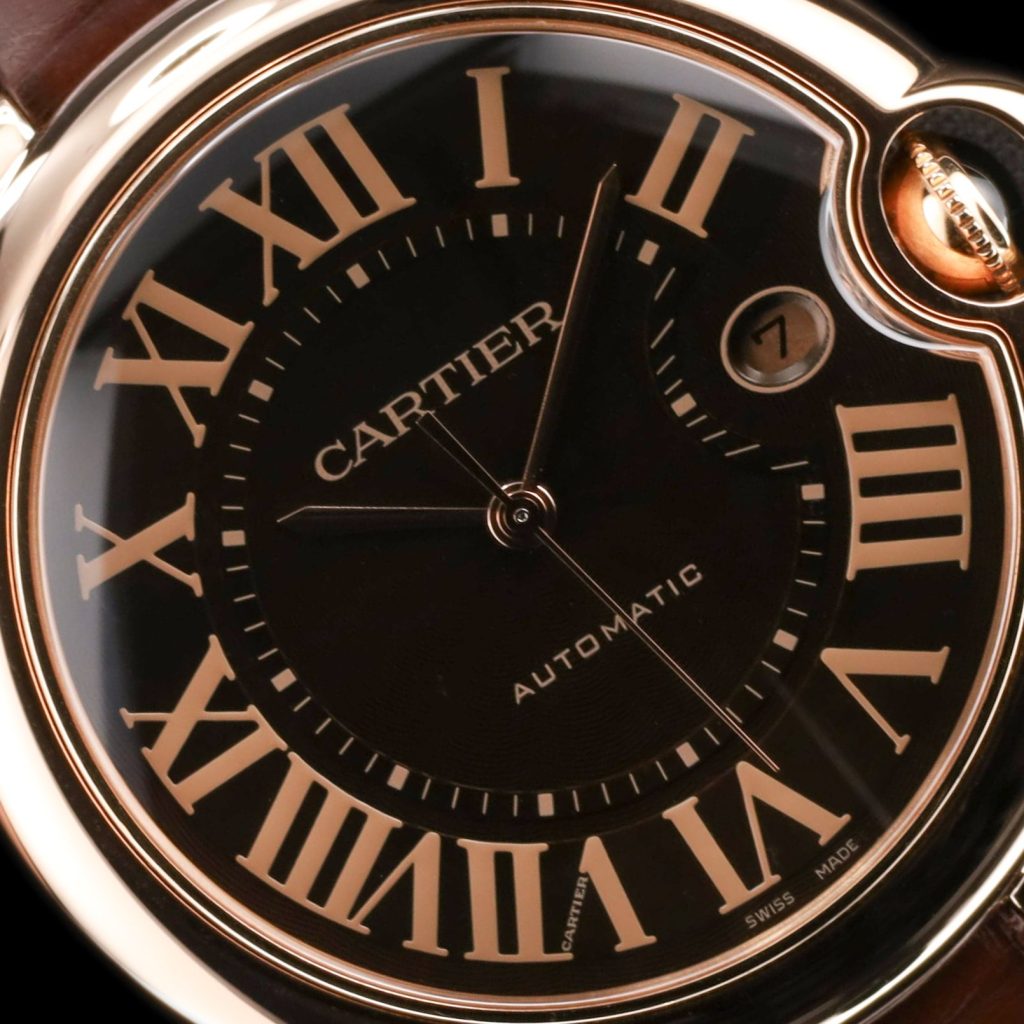 cartier Ballon Bleu 42 Automatic Pink Gold / Chocolate