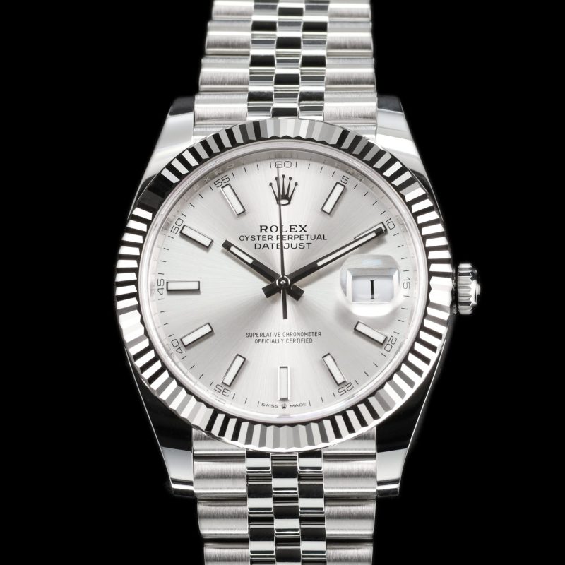 Rolex Datejust 41 Stainless Steel Fluted / Jubilee / Silver