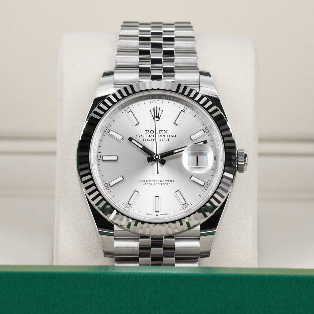 Rolex Datejust 41 Stainless Steel Fluted / Jubilee / Silver