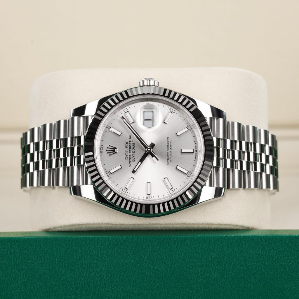 Rolex Datejust 41 Stainless Steel Fluted / Jubilee / Silver