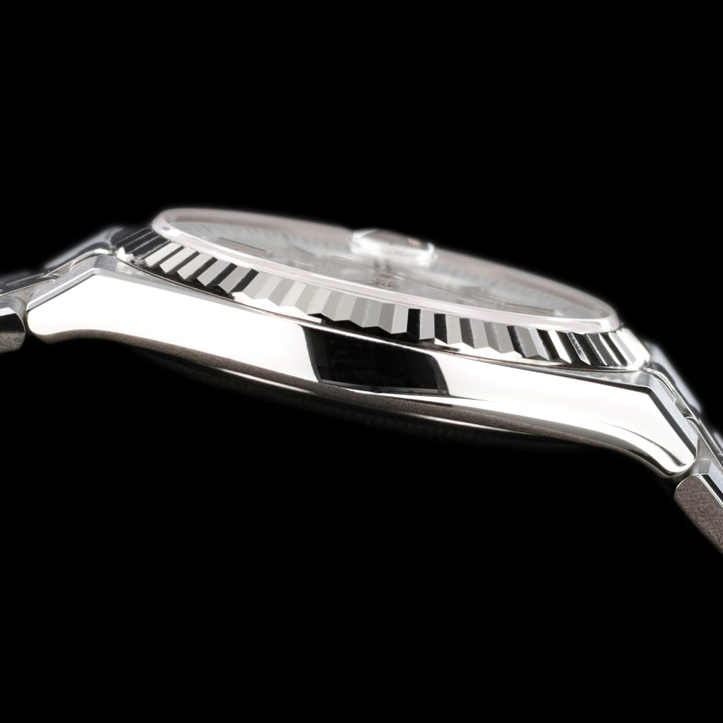 Rolex Land-Dweller Land-Dweller 36 Oystersteel – White Gold / White / Flat Jubilee