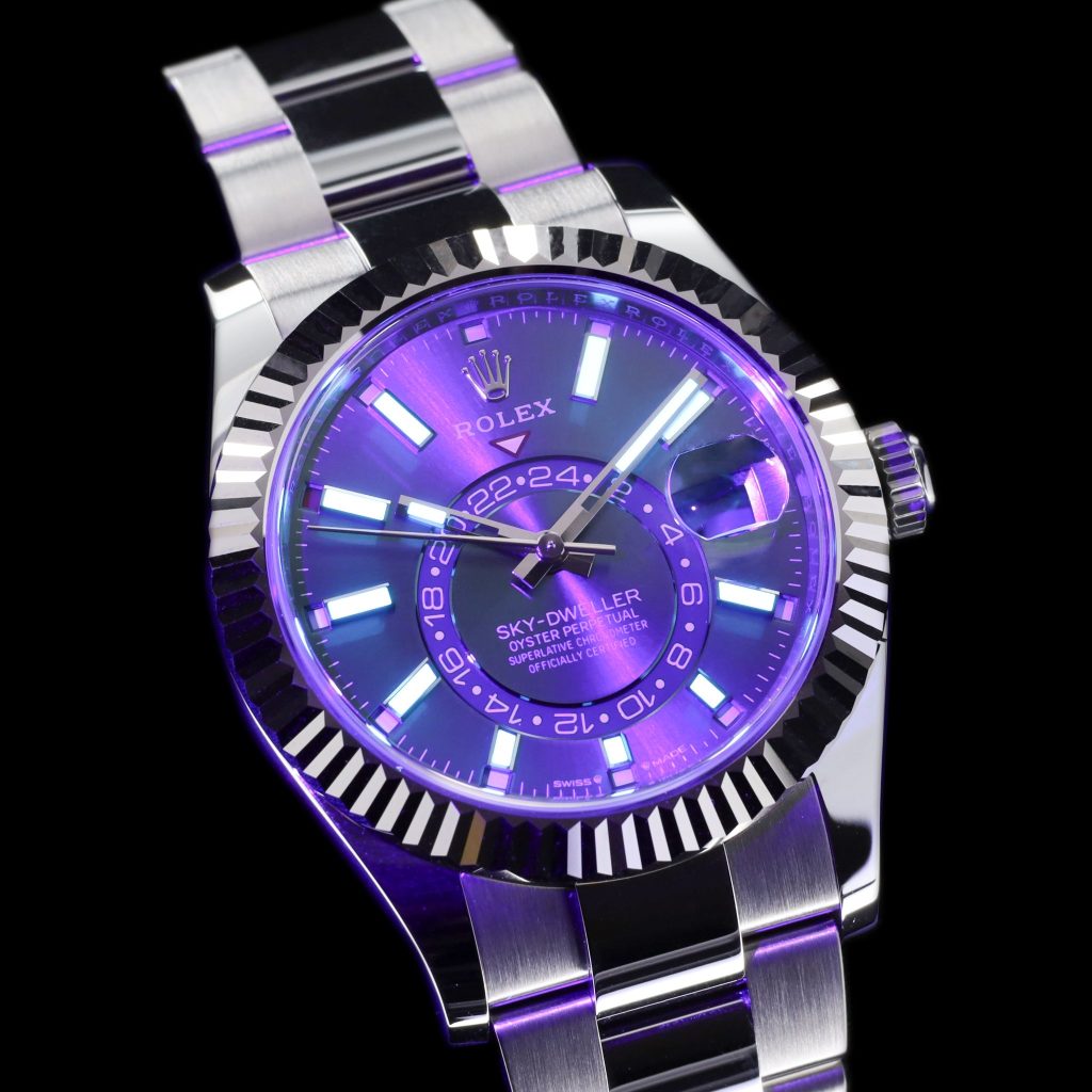 Rolex Sky-Dweller Sky-Dweller Stainless Steel – White Gold / Green / Oyster