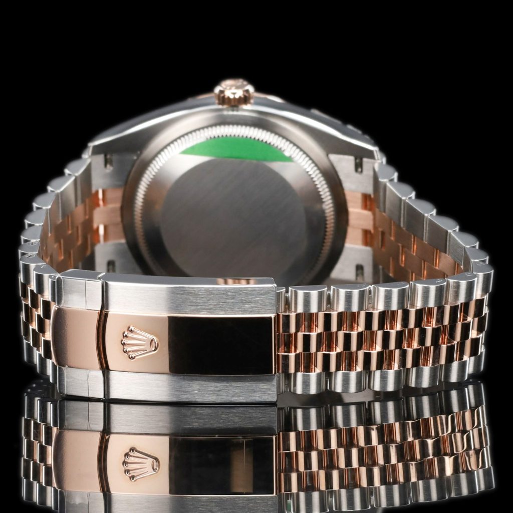 Rolex Datejust 36 Stainless Steel – Everose – Fluted / Slate Roman Diamond / Jubilee