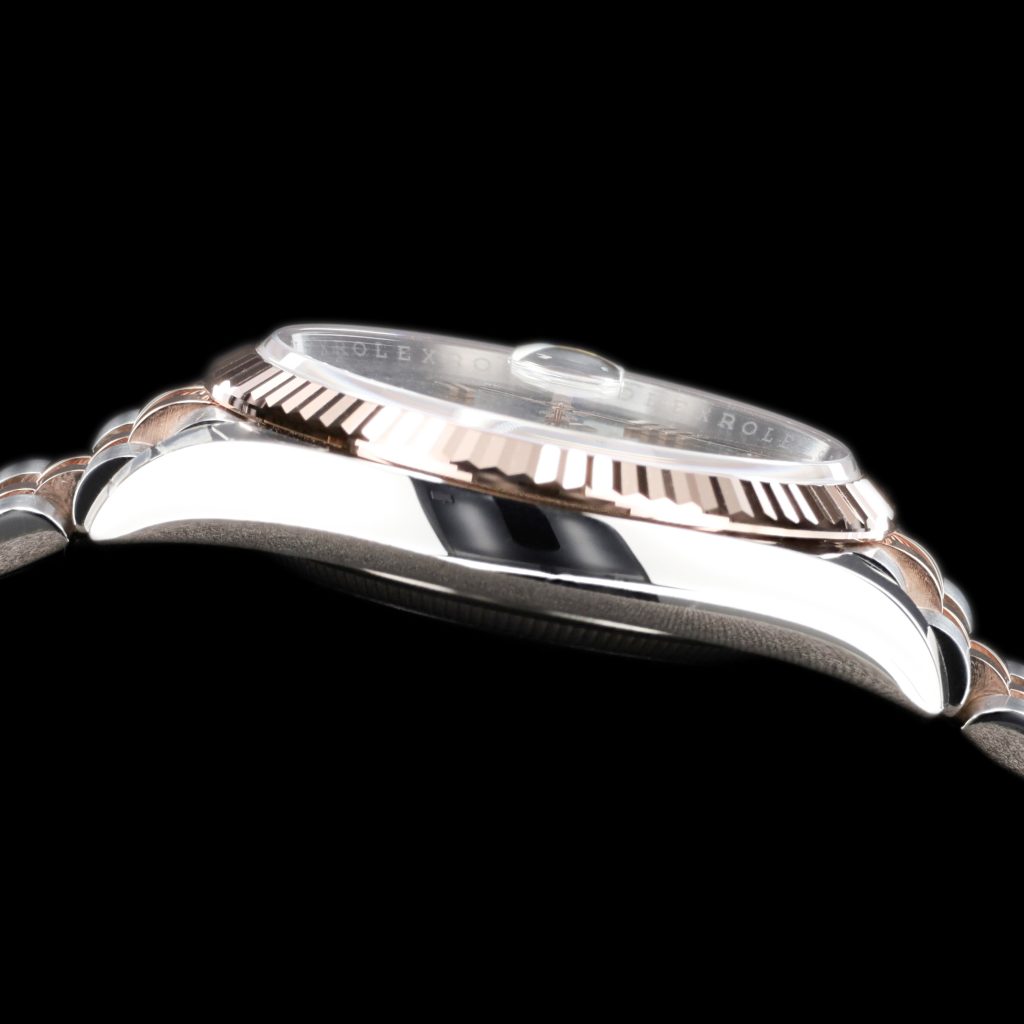 Rolex Datejust 36 Stainless Steel – Everose – Fluted / Slate Roman Diamond / Jubilee