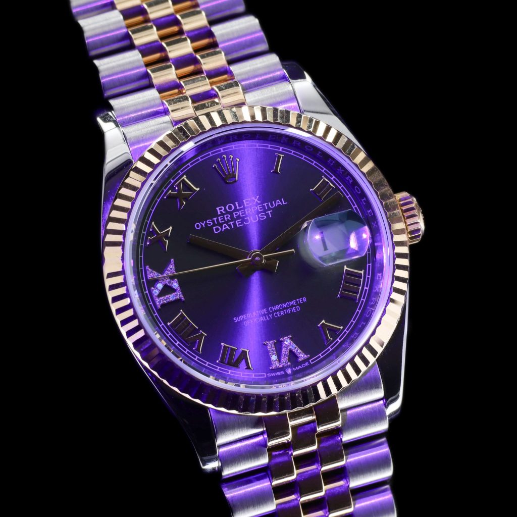 Rolex Datejust 36 Stainless Steel – Yellow Gold – Fluted / Olive Roman Diamond / Jubilee