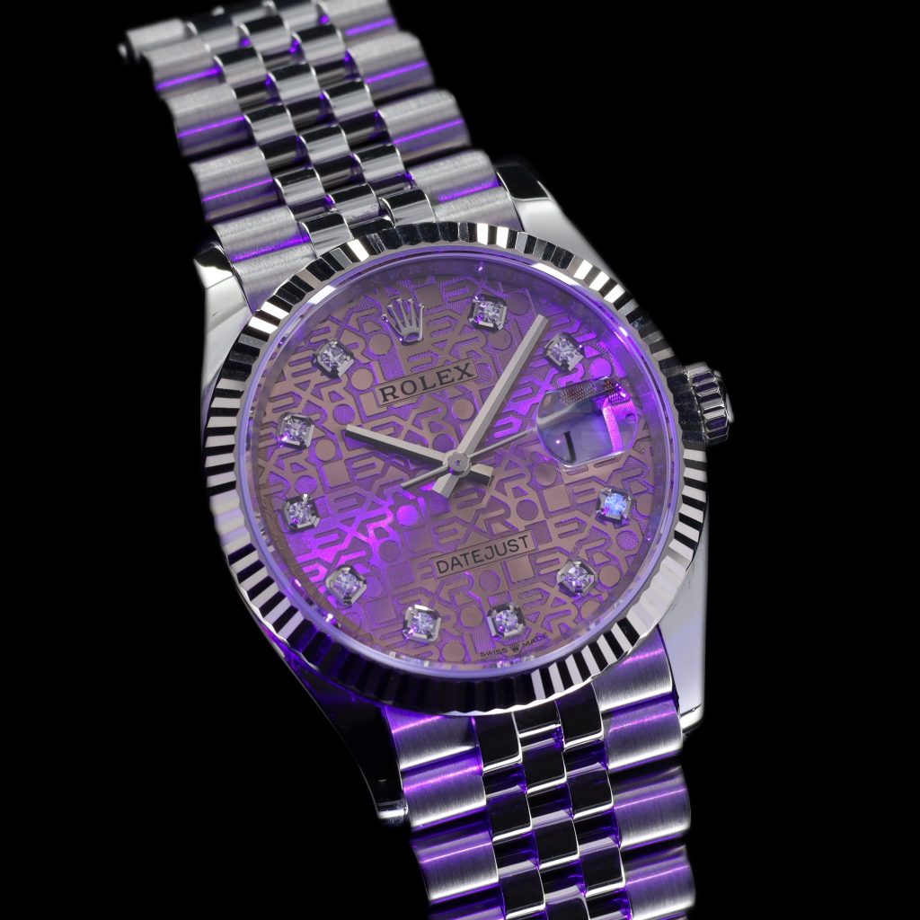 Rolex Datejust 36 Stainless Steel / Fluted / Pink Jubilee / Jubilee