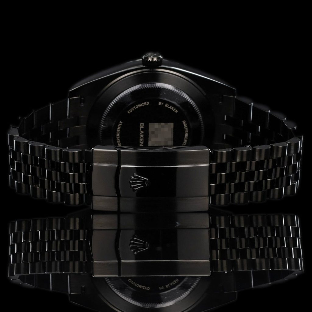 Blaken Datejust Black DLC Multi Color Arabic/Hindi Numerals Black dial