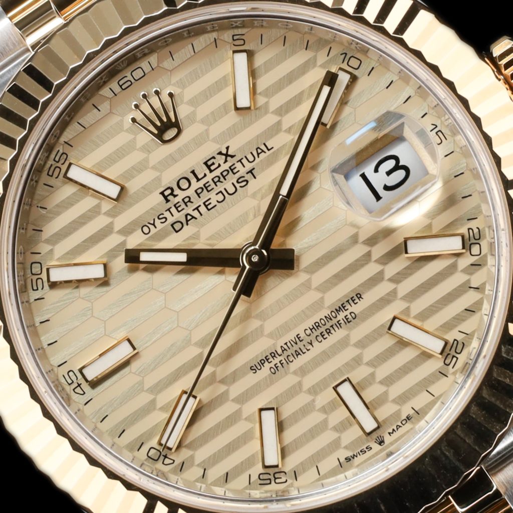 Rolex Datejust 41 Rolesor Yellow – Fluted / Jubilee / Champagne – Fluted