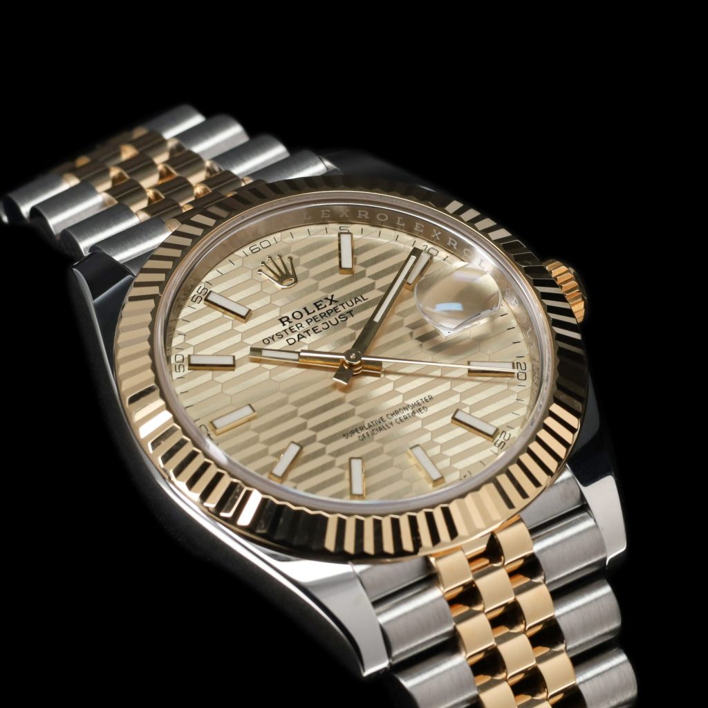 Rolex Datejust 41 Rolesor Yellow – Fluted / Jubilee / Champagne – Fluted
