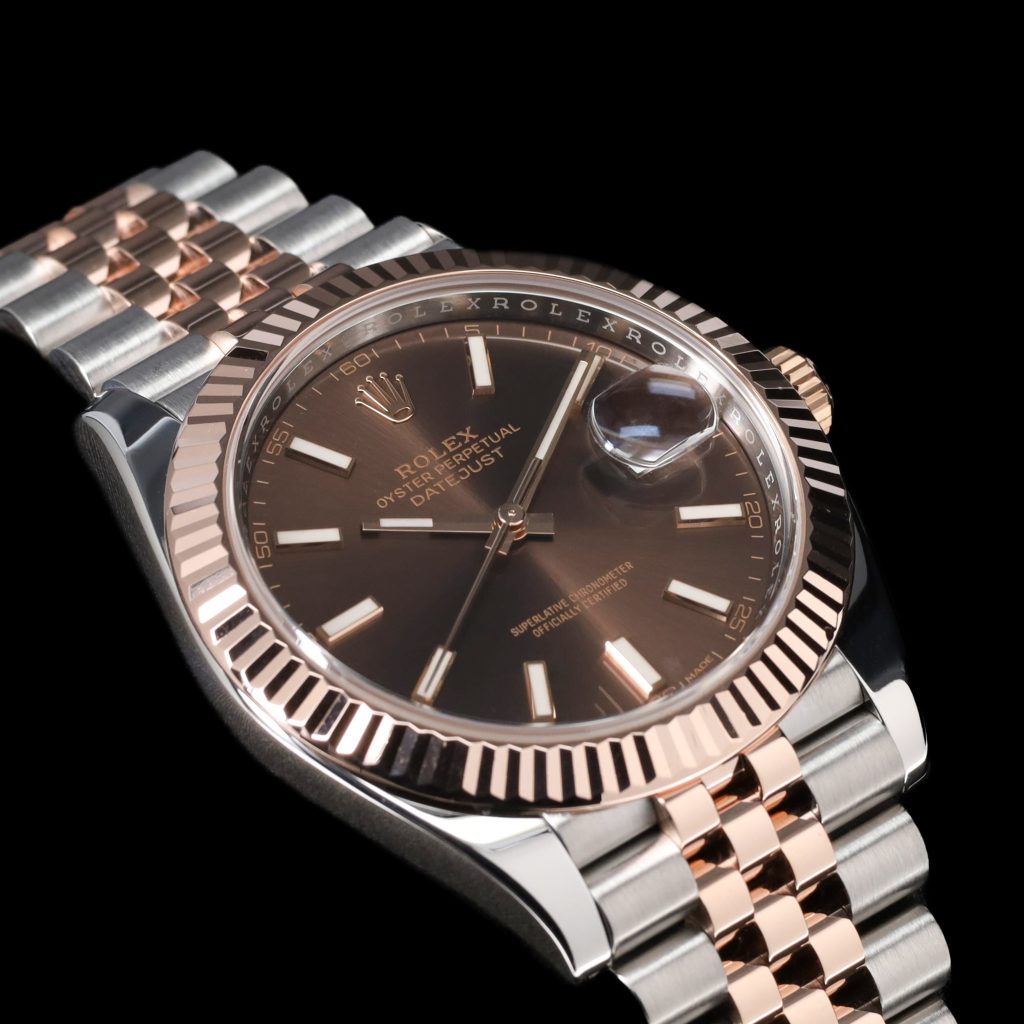 Rolex Datejust 41 Rolesor Everose Fluted / Jubilee / Chocolate