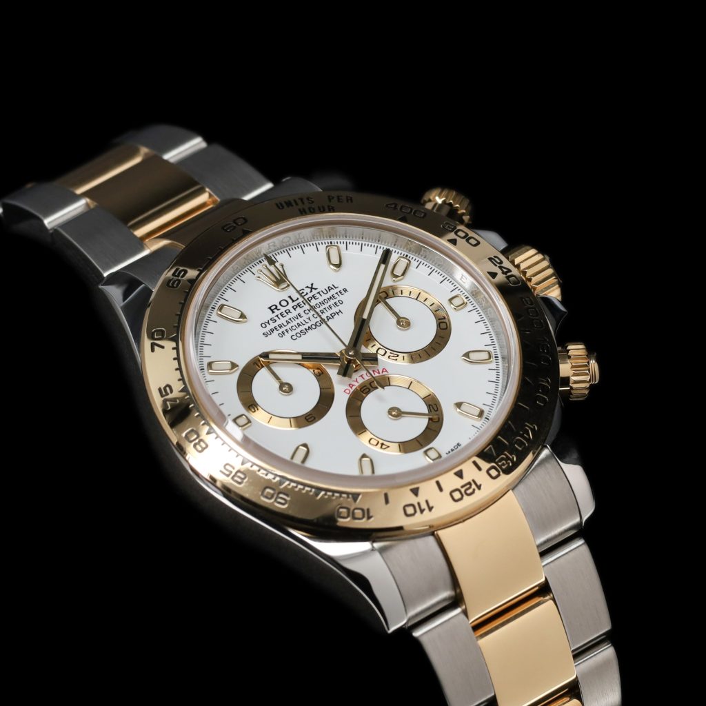 Rolex Daytona Cosmograph Stainless Steel / Yellow Gold / White