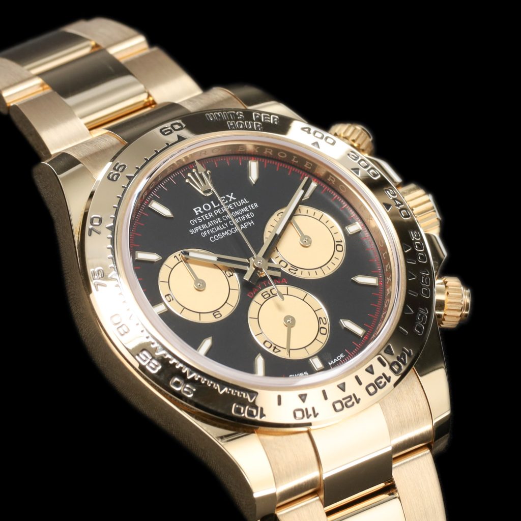 Rolex Daytona Cosmograph Yellow Gold / Black – Champagne / Oyster