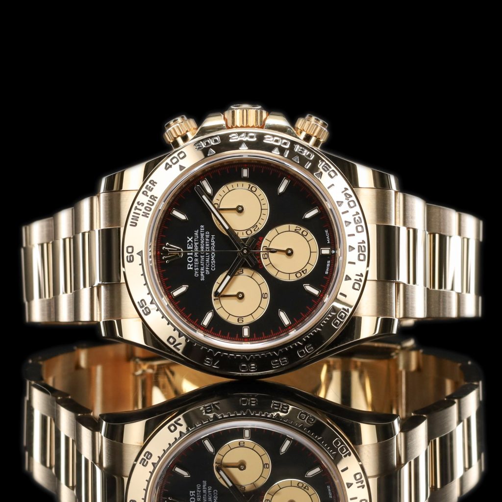 Rolex Daytona Cosmograph Yellow Gold / Black – Champagne / Oyster
