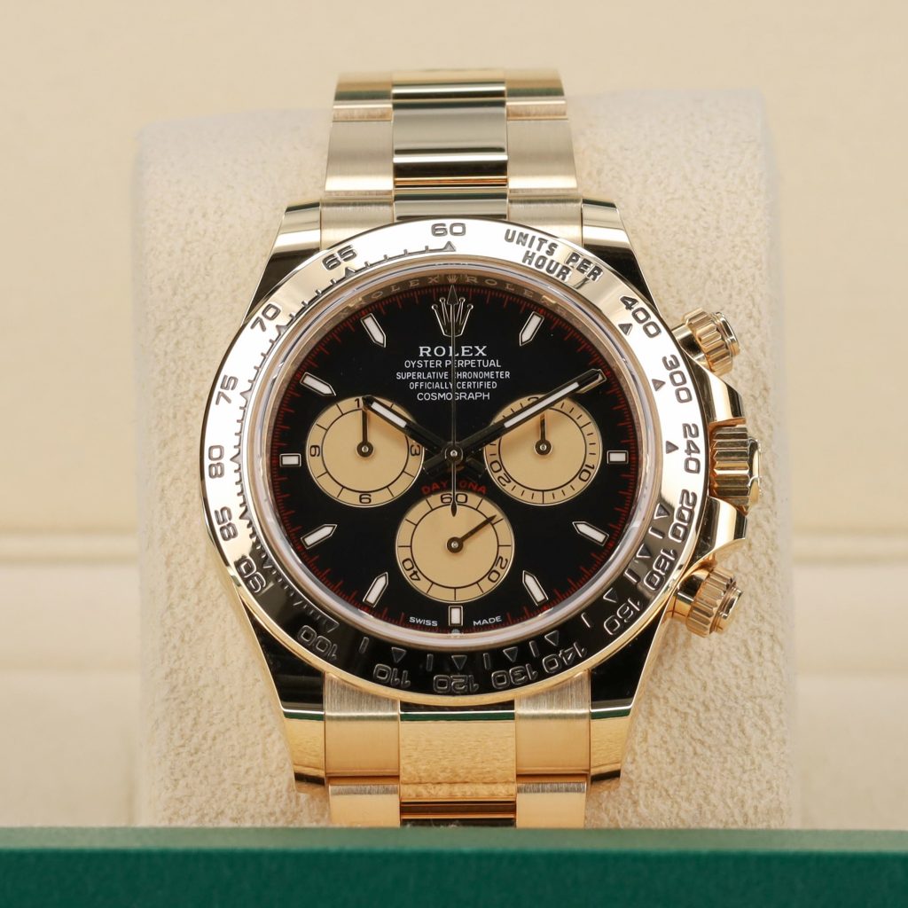 Rolex Daytona Cosmograph Yellow Gold / Black – Champagne / Oyster