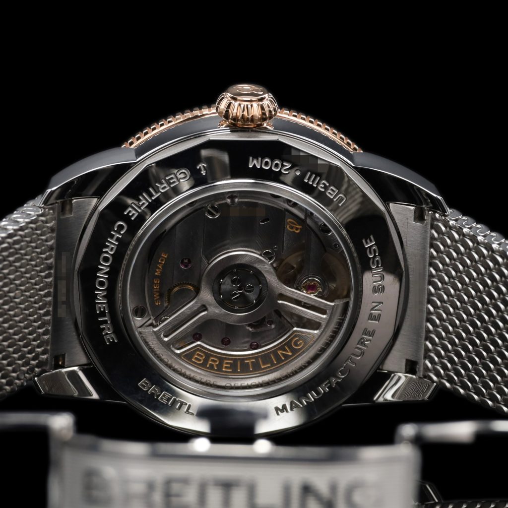 Breitling Superocean Heritage B31 Automatic 42 Stainless Steel – Red Gold / Black / Milanese
