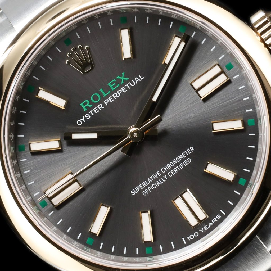 Rolex Oyster Perpetual Stainless Steel – Yellow Gold / Slate